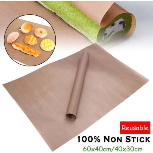 1PC Baking Mat Reusable Heat Resistant Non-stick Baking Cloth Eclair Bread Picnic Macarons Barbecue Cooking Pastry Tools 2 Sizes