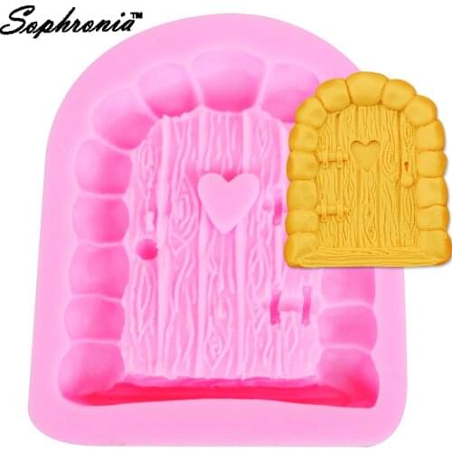 10PCS/SET M355 Countryside Series of Lovely Door Silicone Mold Cake Border Gumpaste Chocolate Candy Moulds 10.2*8.3*1.1CM