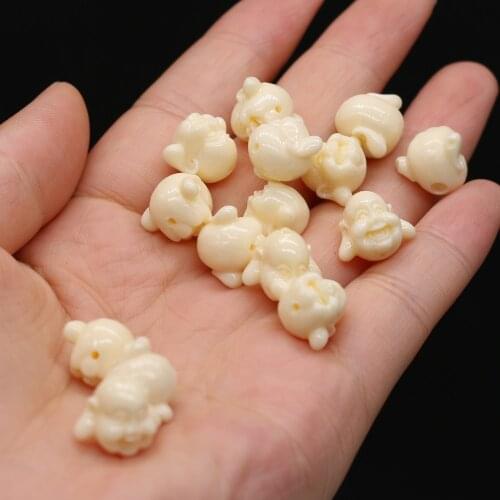 10pc Natural Coral Beads Maitreya Straight Hole Loose Bead for Jewelry Making Diy Bracelet Necklace Women or Man Gifts