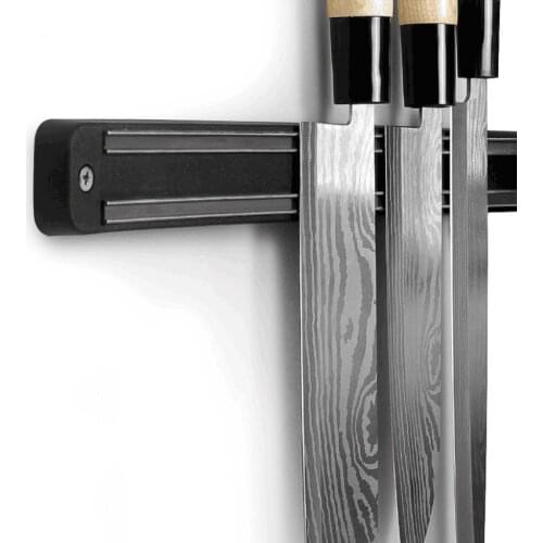 100PCS 13 inch Magnetic Knife Holder Wall Mount Black ABS Placstic Block Magnet Knife Holder For metal Knife