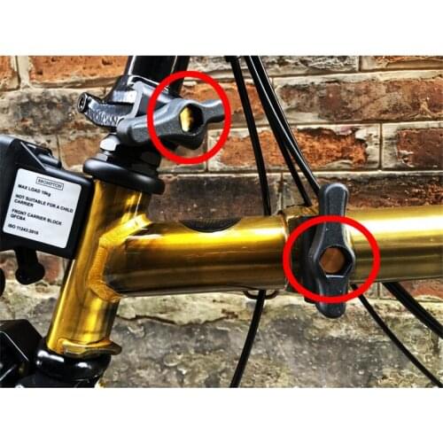 2pcs titanium alloy hinge lever bolts for folding bikes frame accessories ultralight Tifor brompton