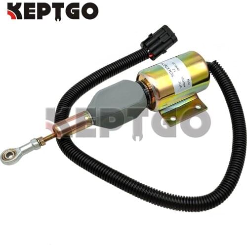 3930235 Fuel Shutoff Solenoid 12V For Cummins 6C 8.3L Woodward SA-4348-12