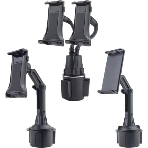 Adjustable Car Cup Holder Smarphone Mount Stand for 4 to 13\" Mobile Phone Tablet 62KA
