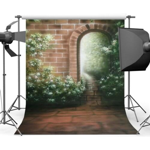 Mehofoto White Floral Photography Background Vintage Oil Paint Backdrops for Portrait Photographers Photo Studio Props CM-0509