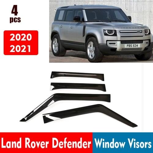 FOR Land Rover Defender car window rain cover Window Visors Deflector Smoke Sun Rain Guard Deflector 4pcs/1ste Accessories