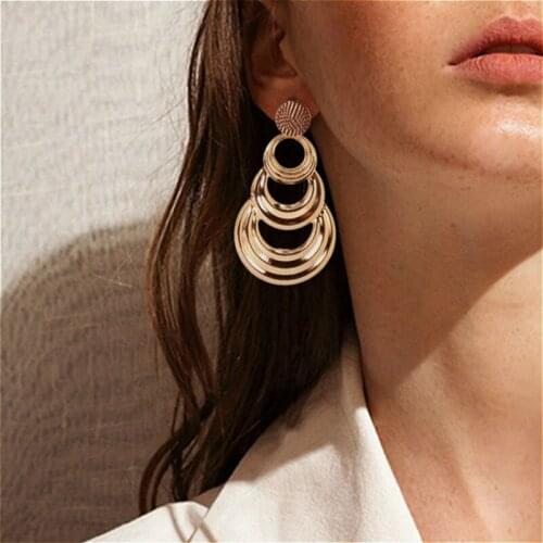 Jiaoyu Women's Gold Earrings