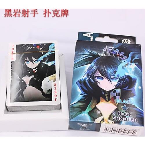 Anime Black Rock Shooter Poker Cards Board Game Cards With Box anime toy