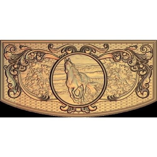 Horse 3D STL Model for CNC Router Engraver Carving Machine Relief Artcam aspire M50