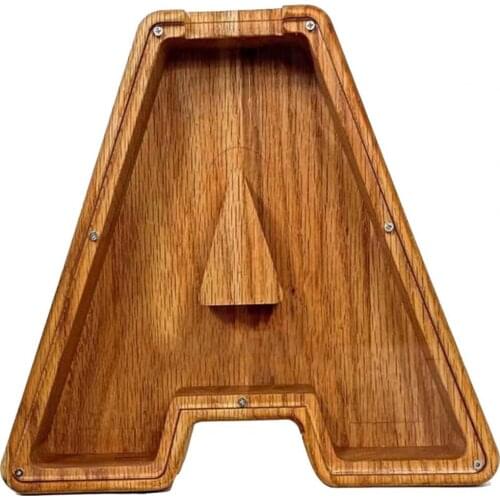 Piggy Bank Letter Shaped Large Enough Burly Wood Meaningful Souvenir For Bedroom