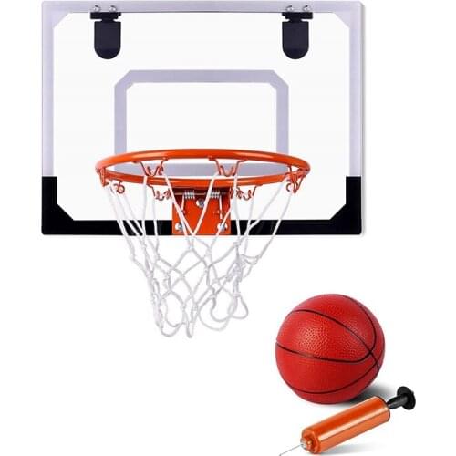 Mini Basketball Hoop,Interior Mini Basketball Set Hanging On The Door,With A Ball And Pump,Sports Set For Boys And Girls