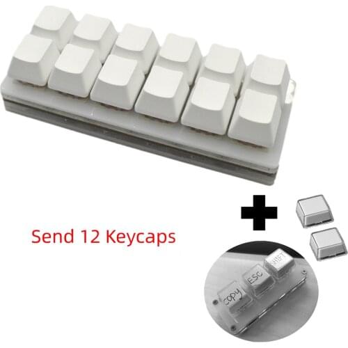 12 Keys Mini Keyboard USB Programmable Keyboard DIY Custom Gamer Keyboard keycaps Durable Gaming Drawing Mechanical Keyboard