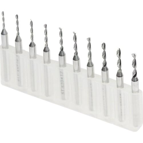 New 10pcs 1.7mm Drill Bits Tool, PCB Engraving Bit, CNC Carving Tools HUHAO