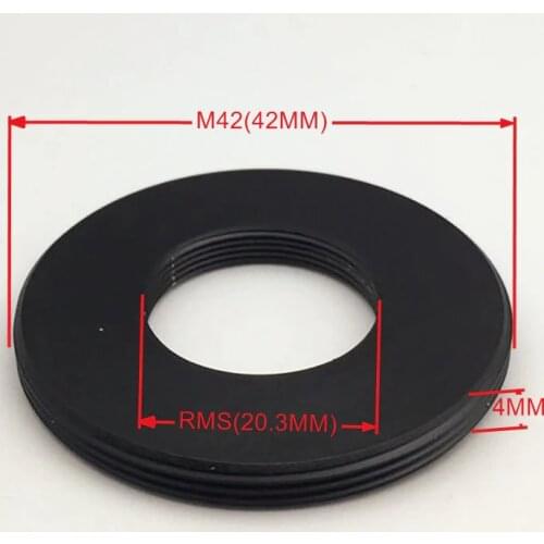 Microscope Objective RMS Thread Transfer to M42 x0.75 / M42x1 Interface Adapter Ring for Olympus microscopio