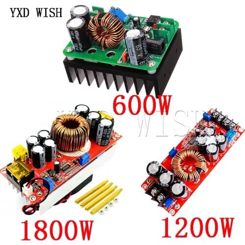 1800W 40A 1200W 20A 600W 10A DC-DC Boost Converter Step Up Power Supply Module Voltage Converter Boost adjust Voltage Charger