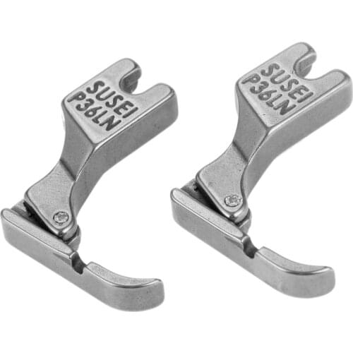 2Pcs Industral Sewing Machine Flatcar Zipper Presser Foot P36LN For Single Needle Industrial Sewing Machine