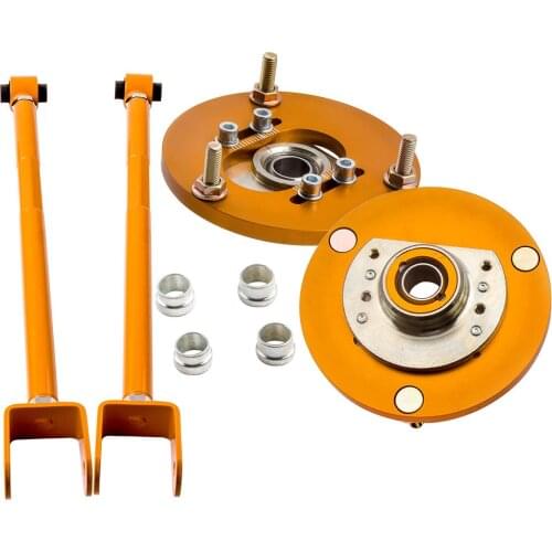 Adjustable Rear Camber Control Arms+Front Camber Plate For BMW 3 Series E46 316, 318, 320, 323, 325, 330, M3 1998-2005 Top Hat
