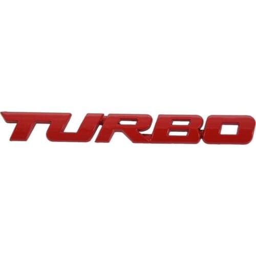TURBO Universal Car Motorcycle Auto 3D Metal Emblem Badge Decal Sticker