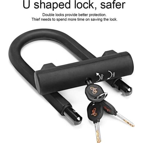 Bicycle U Lock MTB Road Bike Wheel Lock Key Anti-Theft Safety Motorcycle Bike Lock Bicycle Accessories