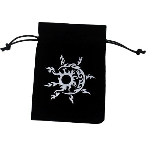 High-grade Flannel Tarot Card Holder 5x7inch w/ Drawstring Design Board Game