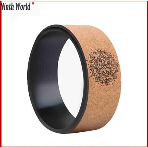 Explosive professional TPE yoga circle natural cork yoga wheel back fitness exercise artifact Pilates spine corrector