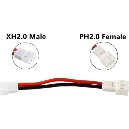 5pcs/lot JJRC H36 Battery Charger PH2.0 Connector Wire Cable for JJRC H36 Furibee F36 Wltoys V911 F929 F939 Battery Charging