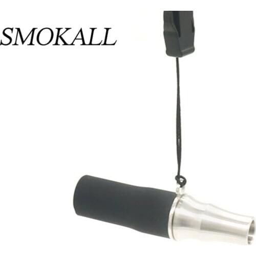 1Pcs Stainless Steel Hookah Mouthpiece Shisha Mouth Tips With Rope Chicha Narguile Pipe Boquillas Cachimb Cigarette Accessories