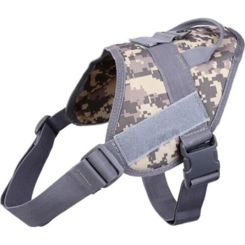 1000D Nylon Molle Multi-function Hunting Dog Clothes Police Dog Vest Outdoor Training Dog Vest Service Dog Harness
