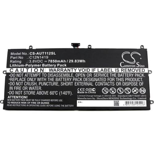 Cameron Sino 7850mAh battery for ASUS 0B200-01300200 C12N1419 Transformer Book T100 Chi T100CHI-FG003B Tablet Battery