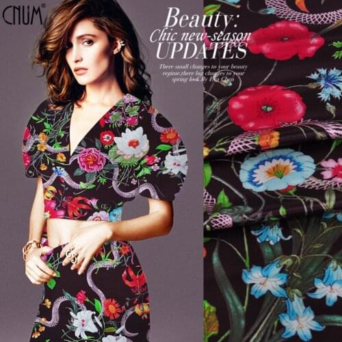 CNUM SW047 Silk Wool/ Coquettish Garden /Silk Fabric 35% Silk 65% Australian Wool/ Width1.53yd Thickness 40mm