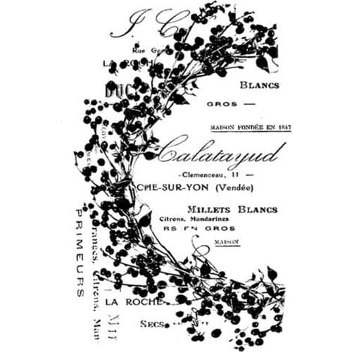 Flower Background Clear Stamp for Scrapbooking Transparent Silicone Rubber DIY Photo Album Decor 517