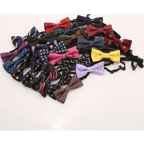 New Release Cute Baby Bow Tie Boys Girls Bowtie Kids Uniform Bow Ties Multi Pattern Plaid//Flower /Star Dots Striped Butterfly