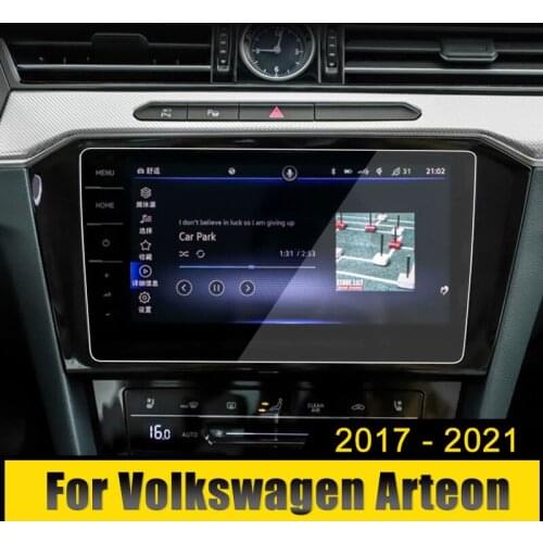 For Volkswagen VW Tiguan R Line 2021 2022 Arteon 2017-2021 Tempered Glass Car Navigation Screen Protector Touch Display Film