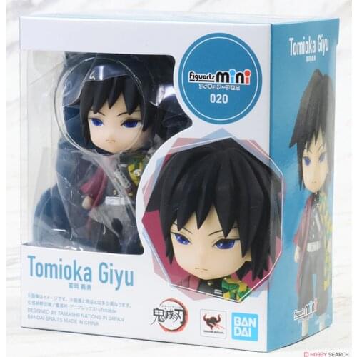 10cm BANDAI Figuarts mini Demon Slayer Tomioka Giyuu Anime characters Action PVC Collection Model Toy Anime Figure Toys For Kids