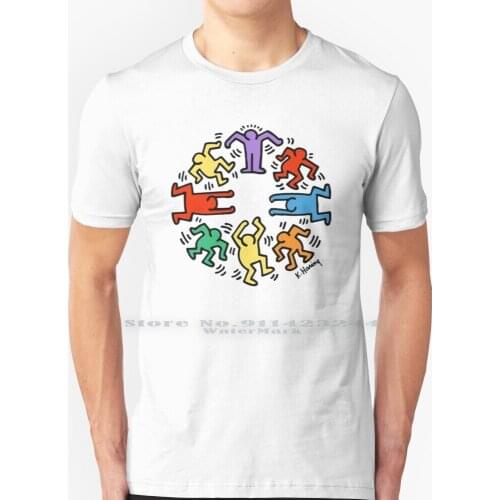 Global Dancing Kids T Shirt 100% Pure Cotton 80 S Cool Retro James Jean Samo Graffiti Modern Artist Legend Trendy Trending