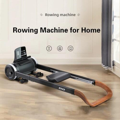Adjustable Reluctance Rowing Machine Household Multi-functional LCD Aerobic Movement Grease Reducing Rowing Machine