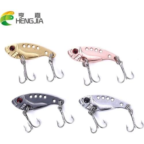 HENGJIA 200pcs 3.5cm/3.2g hard metal VIB isca artificial fishing lures wobbler fishing baits pesca fishing tackle