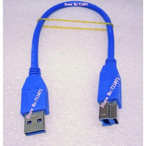 Blue 30cm Usb3.0 Printer Cable A Male B Male Printer HDD-BOX CD-ROM Usb3.0 Data Line Wire A to B Male USB 3.0 USB3 Print Cable