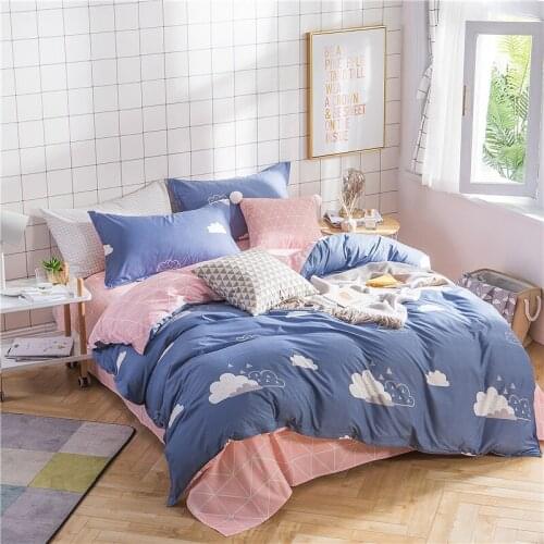 Cloud Serie Bedding Set Duvet Cover Set Pillowcase Home Textiles 2/3pcs Bed Linen King Queen Size Dropship
