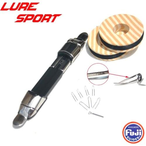 LureSport FUJI NS6 NS7 Reel seat LCAG Guide Stainless Steel Guide Thread Kit Rod Building Component Repair DIY Accessory