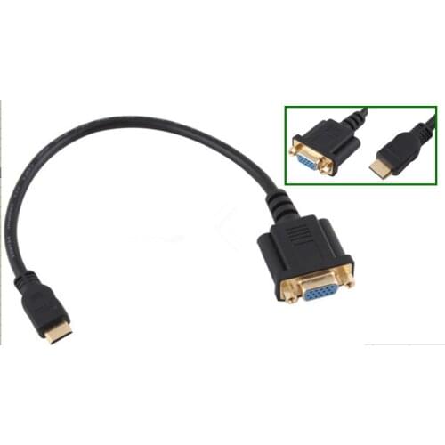 Mini HDMI male to VGA bus HDTV Cable