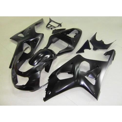 Injection Mold Fairing kit for GSXR1000 00 01 02 GSXR 1000 GSX-R1000 K2 2000 2001 2002 All matte black Fairings kit SQ48