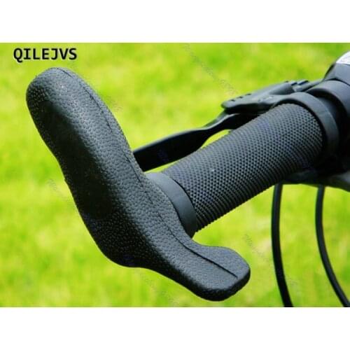 QILEJVS Brand New 1 Pair of Black Mountain Bicycle Bike Cycling Handlebar Hand Bar End
