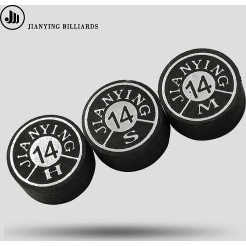 New Arrival Jianying Billiard Cue Tips 14mm 11mm M S H Billiard Accessories Durable Professional Portable Cue Tips China