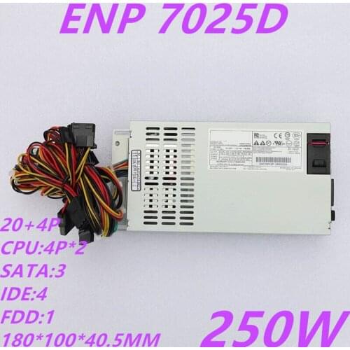 New Original PSU For Enhance FLEX NAS Small 1U 250W Power Supply ENP-7025D
