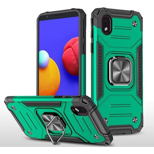 Ring Stand Shockproof TPU Silicone Bumper PC Cover Fundas For Samsung Galaxy A01 Core A013F A013G 5.3 Inch Case Coque Shell