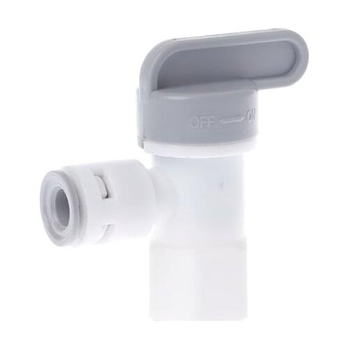 RO Reverse Osmosis Filter System Purifier 1/4'' Tube Tank Angle Ball Valve