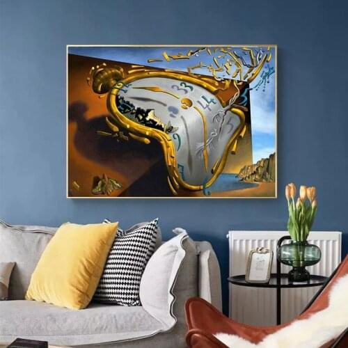 Salvador Dali The Persistence of Memory Canvas Paintings On The Wall Art Posters And Prints Famous Art Pictures Home Wall Decor