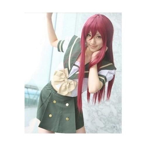 Shakugan no Shana Heroine Shana Sailor Suit School Uniform Cosplay Costume