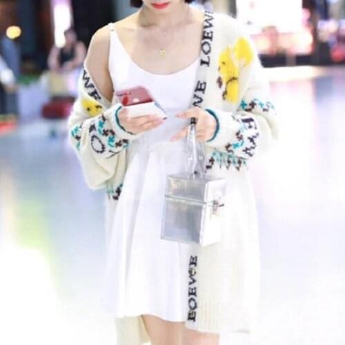 2021 spring and summer new sexy sleeveless knitted suspender skirt mid-length waist fold dress female ins 2021 New