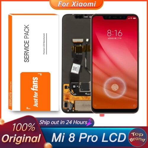 6.21"Original For Xiaomi Mi 8 Pro Mi 8 Explorer Edition LCD Super Amoled Screen Replace With Fingerprint For Mi 8 Pro M1807E8A